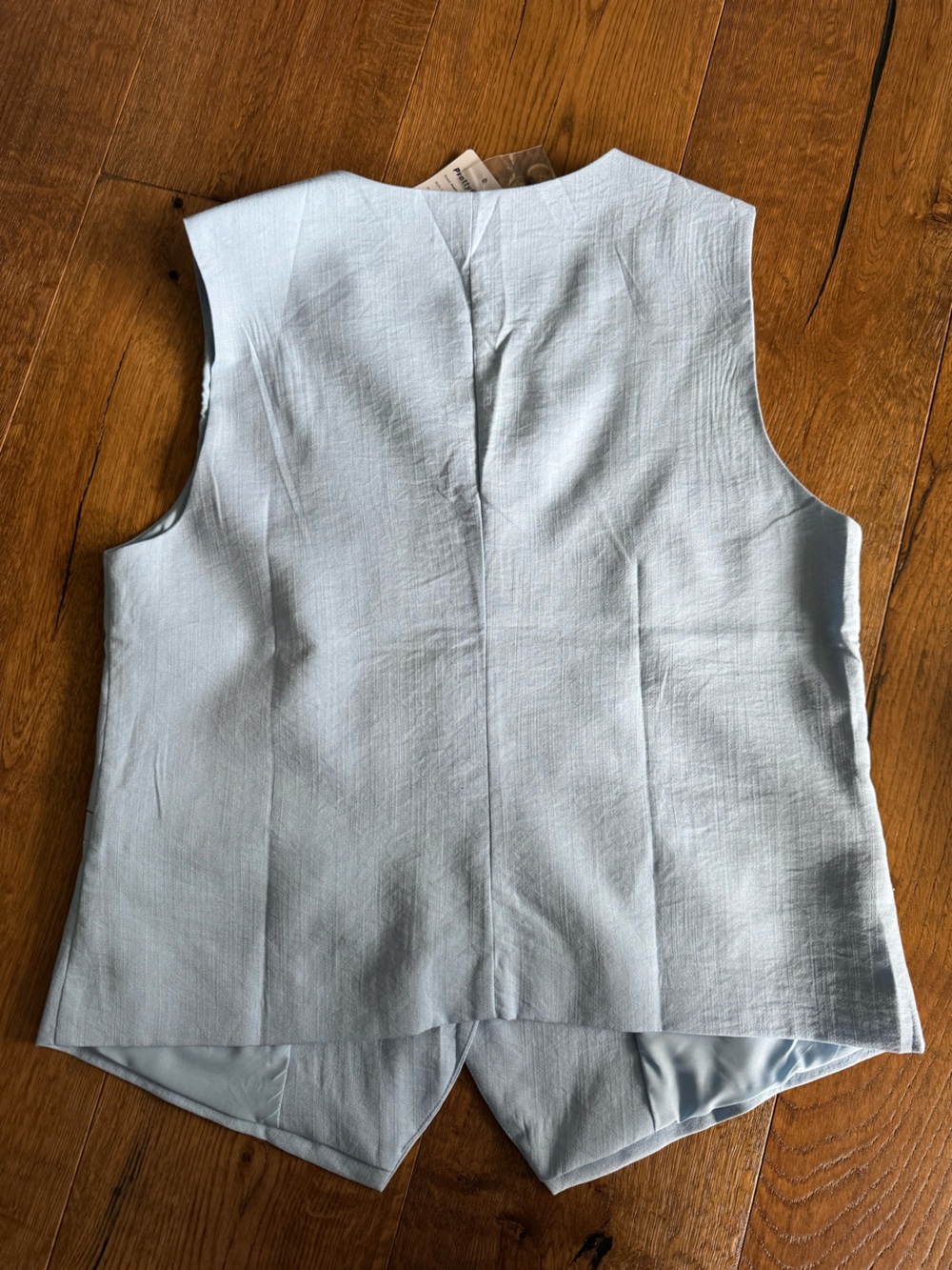 Light Blue Vest & Shorts Set Women’s Size Medium Summer Matching Set V Neck - Picture 4 of 15